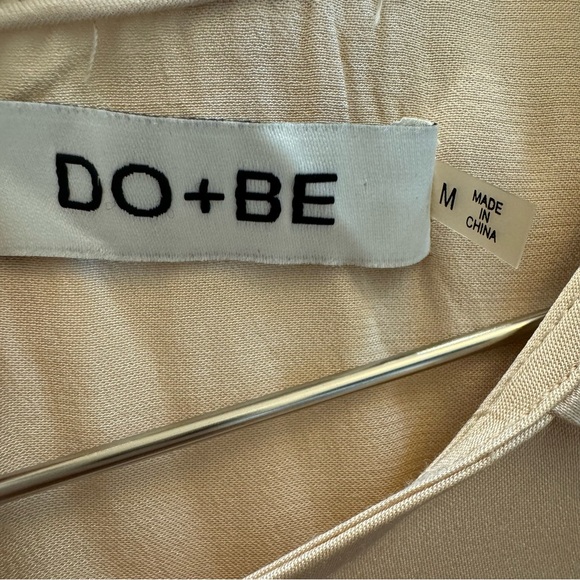 DO+BE Satin Blouse in Champagne - Picture 5 of 6